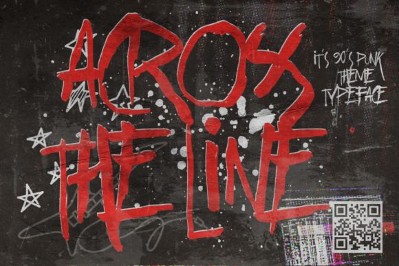 Across the Line Font for Bold Digital Branding