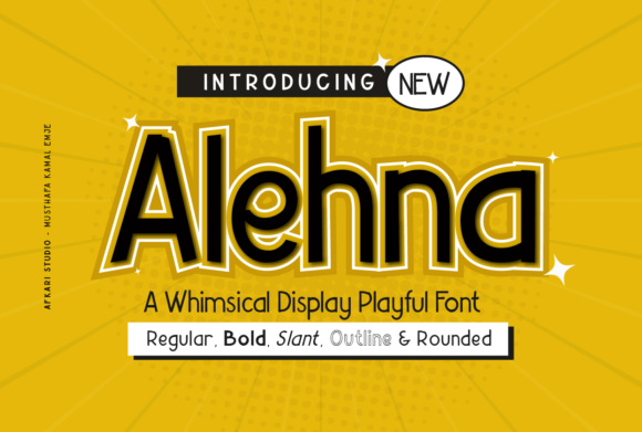 Alehna: A Casual Display Font for Creative Branding