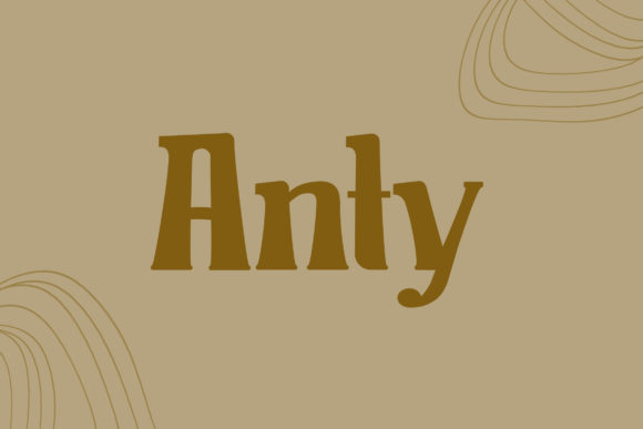 Anty Font for Web Design and Brand Identity