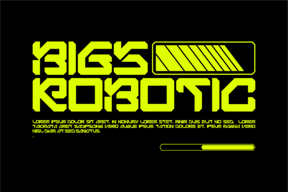 Bigs Robotic: A Futuristic Font for Bold Campaigns