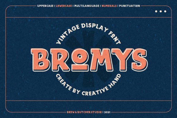 Bromys: A Bold Display Font for Memorable Branding