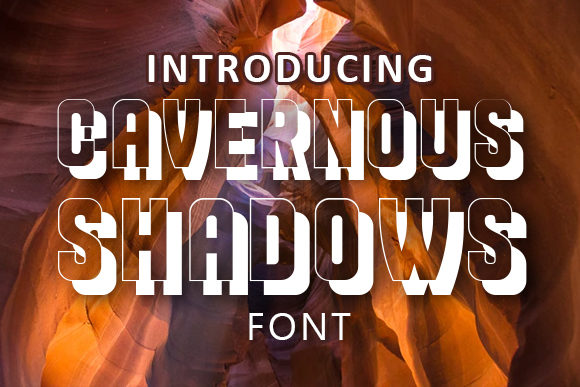 Cavernous Shadows: A Bold Display Font for Marketers