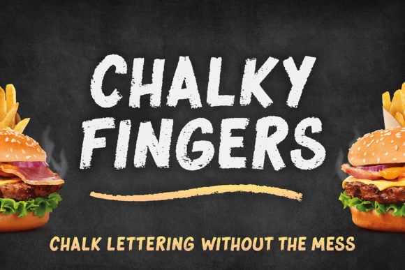 Chalky Fingers: A Bold Display Font for Modern Web Design