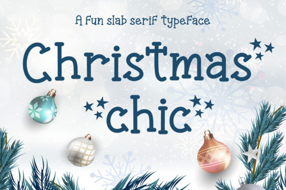 Christmas Chic Font for Festive Craft Projects