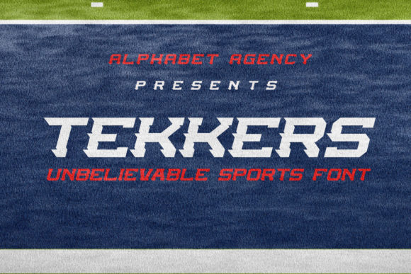 Discover Tekkers3: A Sporty Display Font for Bold Branding