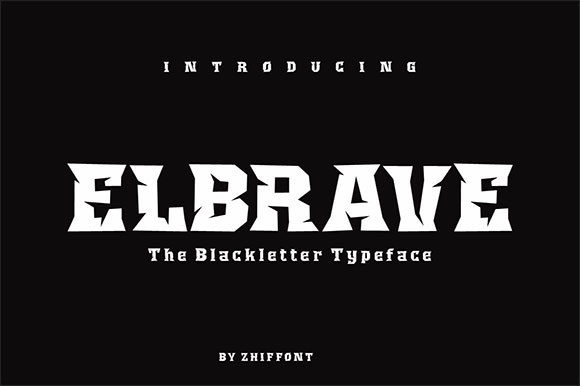 Elbrave: A Bold Display Font for Handmade Creations