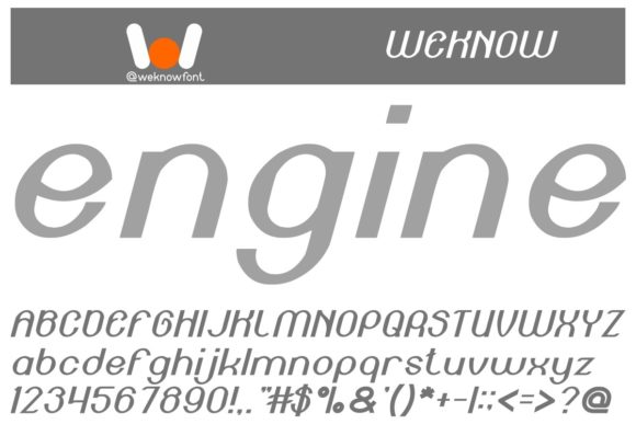 Engine Power Font for Web Design