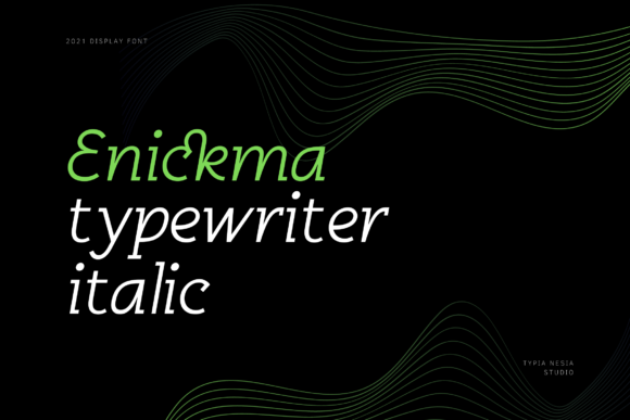 Enickma: A Modern Display Font for Stronger Brand Visuals