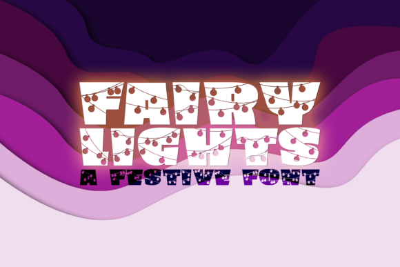 Fairy Lights Font Review: A Festive Display Typeface