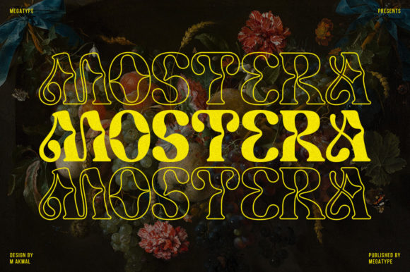 Mostera: A Whimsical Display Font for Bold Branding