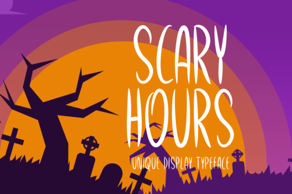 Scary Hours Font for Halloween Marketing