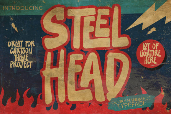 Steel Head Font for Web Design and Branding