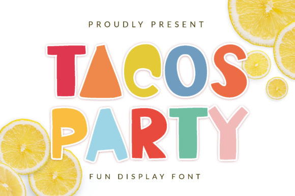 Tacos Party Font for Business Branding