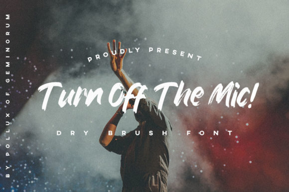 Turn off the Mic Font for Handmade Creations